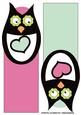 Retro Owl Bookmarks #1