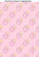 Dummies Pacifiers in Pink A4 Backing Paper