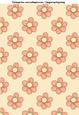 Pretty Flowers in Orange A4 Backing Paper