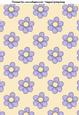 Pretty Flowers in Blue A4 Backing Paper