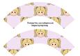 Little Girl Cupcake Wrappers Blonde Hair