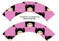 Little Girl Cupcake Wrappers Black Hair