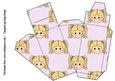 Little Girl Cake Slice Gift Box Blonde Hair