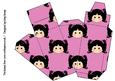 Little Girl Cake Slice Gift Box Black Hair