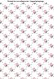 Love Heart Skulls with Bows Backing Paper in Baby Pink