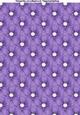 Polka Dot Floral A4 Backing Paper in Purple