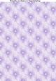 Polka Dot Floral A4 Backing Paper in Lilac and White