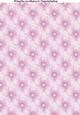 Polka Dot Floral A4 Backing Paper in Pink and White