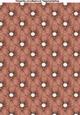 Polka Dot Floral A4 Backing Paper in Brown