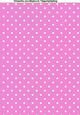 Polka Dots A4 Backing Paper in Pink and White