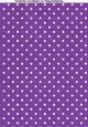 Polka Dots A4 Backing Paper in Purple and White