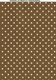 Polka Dots A4 Backing Paper in Brown and White