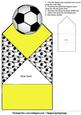 Football Crazy Pop Up Spring Diamond Top Card in Yellow