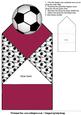 Football Crazy Pop Up Spring Diamond Top Card in Burgundy