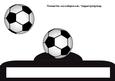 Football Crazy Fold Up Card in Black/white