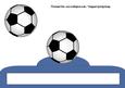 Football Crazy Fold Up Card in Blue
