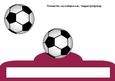Football Crazy Fold Up Card in Burgundy