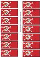 Pirate Party Food Labels in Red