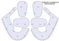 3D Baby Shoes in Scattered Blue Hearts