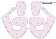 3D Baby Shoes in Scattered Lilac Hearts