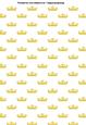 Princess Crowns Tiaras A4 Backing Paper in Yellow