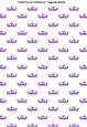 Princess Crowns Tiaras A4 Backing Paper in Purple