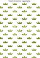 Princess Crowns Tiaras A4 Backing Paper in Green