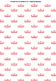Princess Crowns Tiaras A4 Backing Paper in Salmon Pink