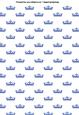 Princess Crowns Tiaras A4 Backing Paper in Blue