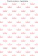 Princess Crowns Tiaras A4 Backing Paper in Baby Pink