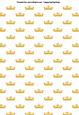 Princess Crowns Tiaras A4 Backing Paper in Orange