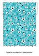 Daisy Daisy in Bright Blue Scallop Edge Money Wallet
