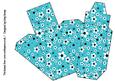 Daisy Daisy in Bright Blue Cake Slice Gift Box