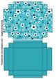 Daisy Daisy in Bright Blue Gift Box with Lid