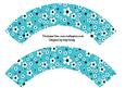 Daisy Daisy in Bright Blue Cupcake Wrappers