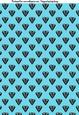 Silhouette Hearts A4 Backing Paper in Bright Blue
