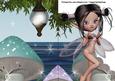Mikita Fairy A5 Shaped Front Print and Fold Card
