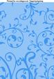Foliage Swirls A4 Backing Paper in Bright Blue