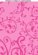 Foliage Swirls A4 Backing Paper in Bright Pink