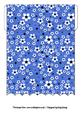 Daisy Daisy in Blue Scallop Edge Money Wallet