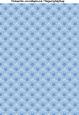 Organza Flowers A4 Backing Paper in Bright Blue