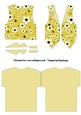 Daisy Daisy Waistcoat Shaped Card in Yellow