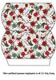 Christmas Jumble Pillow Box in Blue