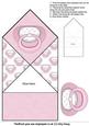 New Baby Pop Up Spring Card in Pastel Pink