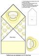 New Baby Pop Up Spring Card in Pastel Yellow