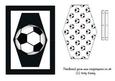 Football Crazy in Black Flip Card Sheet
