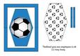 Football Crazy Flip Card Sheet in Blue