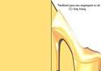 High Heeled Shoe Shaped Front Card in Yellow