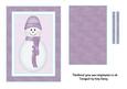 Pastel Lilac Snowman Flip Card Sheet