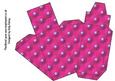 Embossed Flower Cake Slice Gift Box Pink